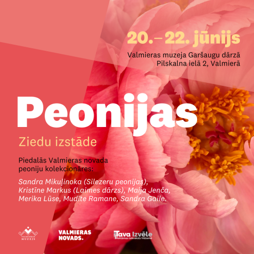 Peoniju izstāde Valmieras muzejā