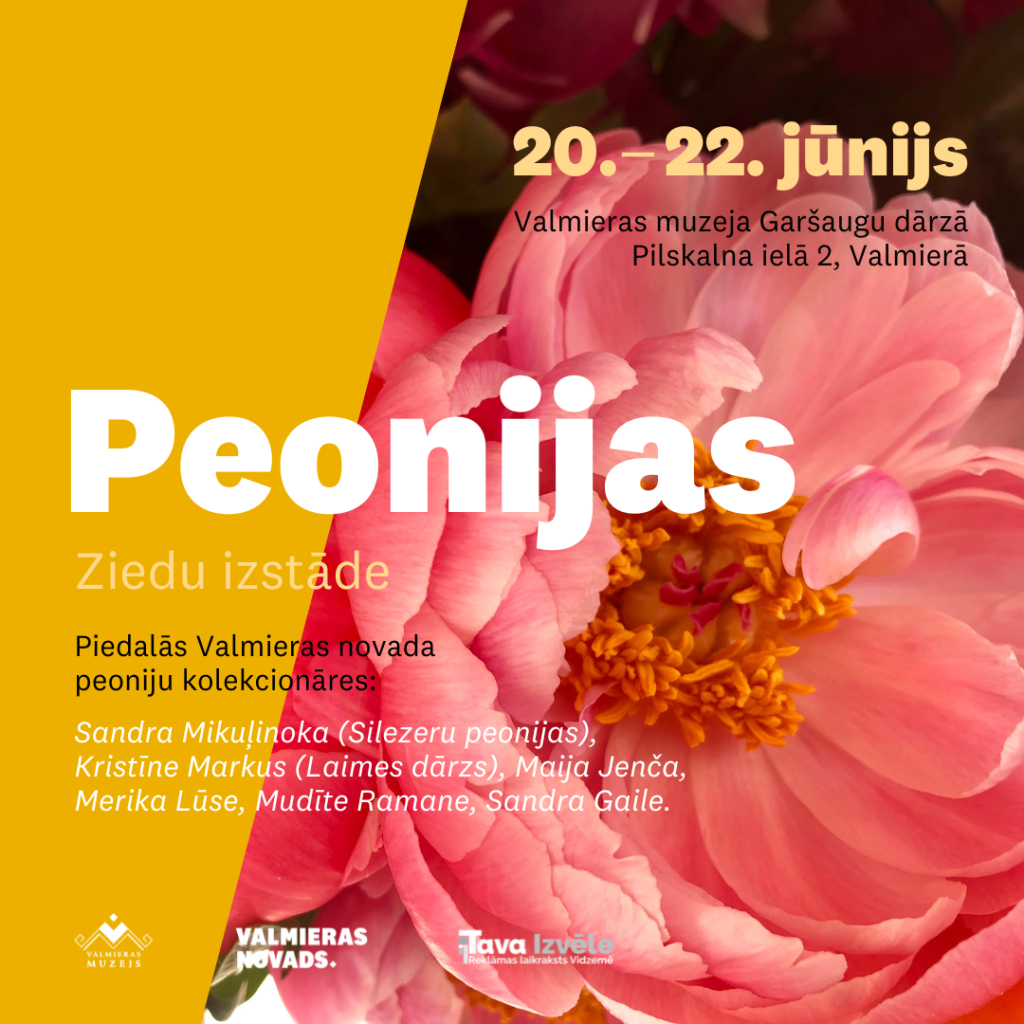 Peoniju izstāde Valmieras muzejā