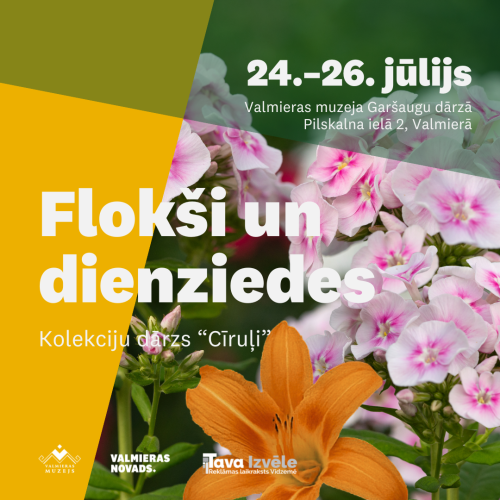 Flokšu un dienziežu izstāde Valmieras muzeja Garšaugu dārzā 2025