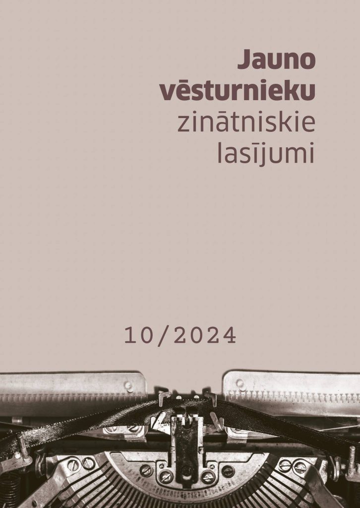Izdevumā “Jauno vēsturnieku zinātniskie lasījumi X” vāks