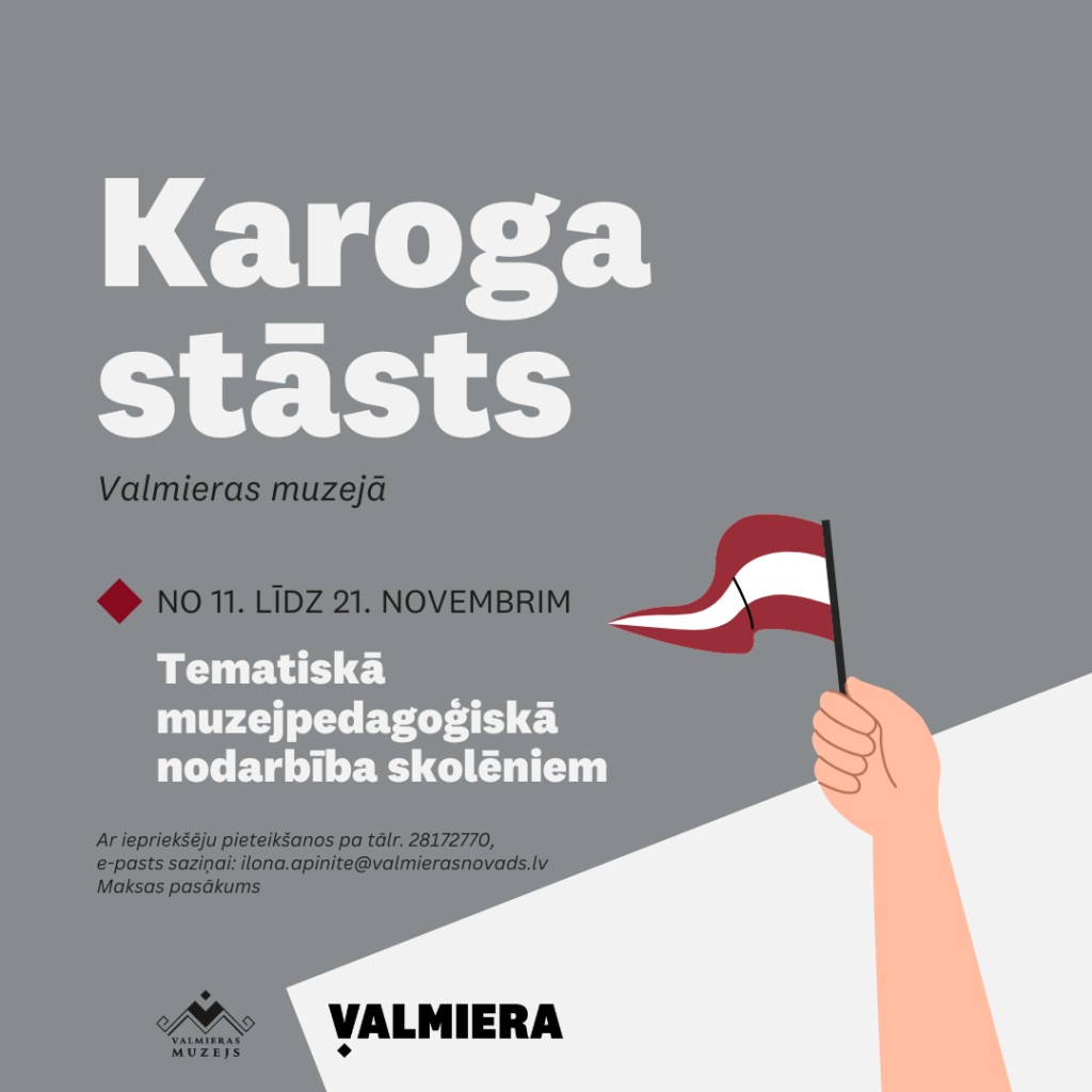 Valmieras muzejs aicina uz muzejpedagoģisko nodarbību "Karoga stāsts"