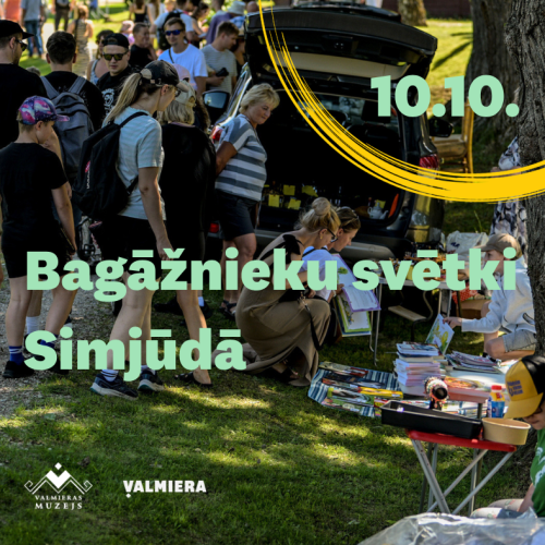 Krāmu tirdziņa "Bagāžnieku svētki Simjūdā" 2026 plakāts