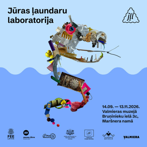 Ceļojošās izstādes “Jūras ļaundaru laboratorija” plakāts