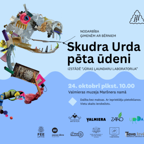 SIA “ZAAO” Dabas un tehnoloģiju parka “URDA” nodarbības ģimenēm ar bērniem “Skudra Urda pēta ūdeni” afiša